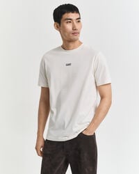 camiseta com estampa pequena - creme
