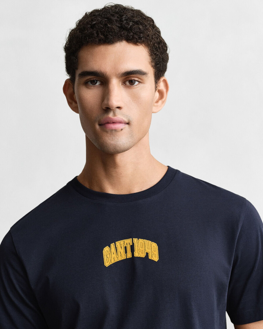 camiseta gráfica de 1949 - azul noite