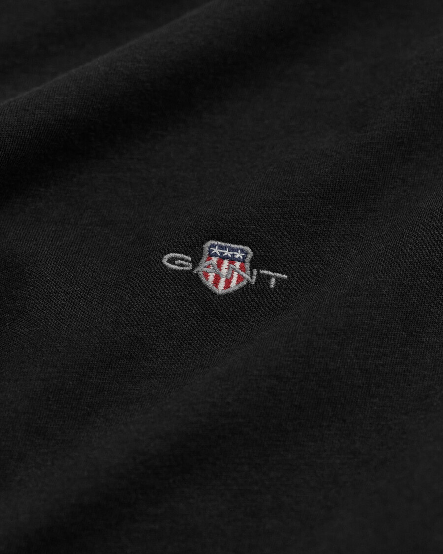camiseta de manga comprida shield - preta
