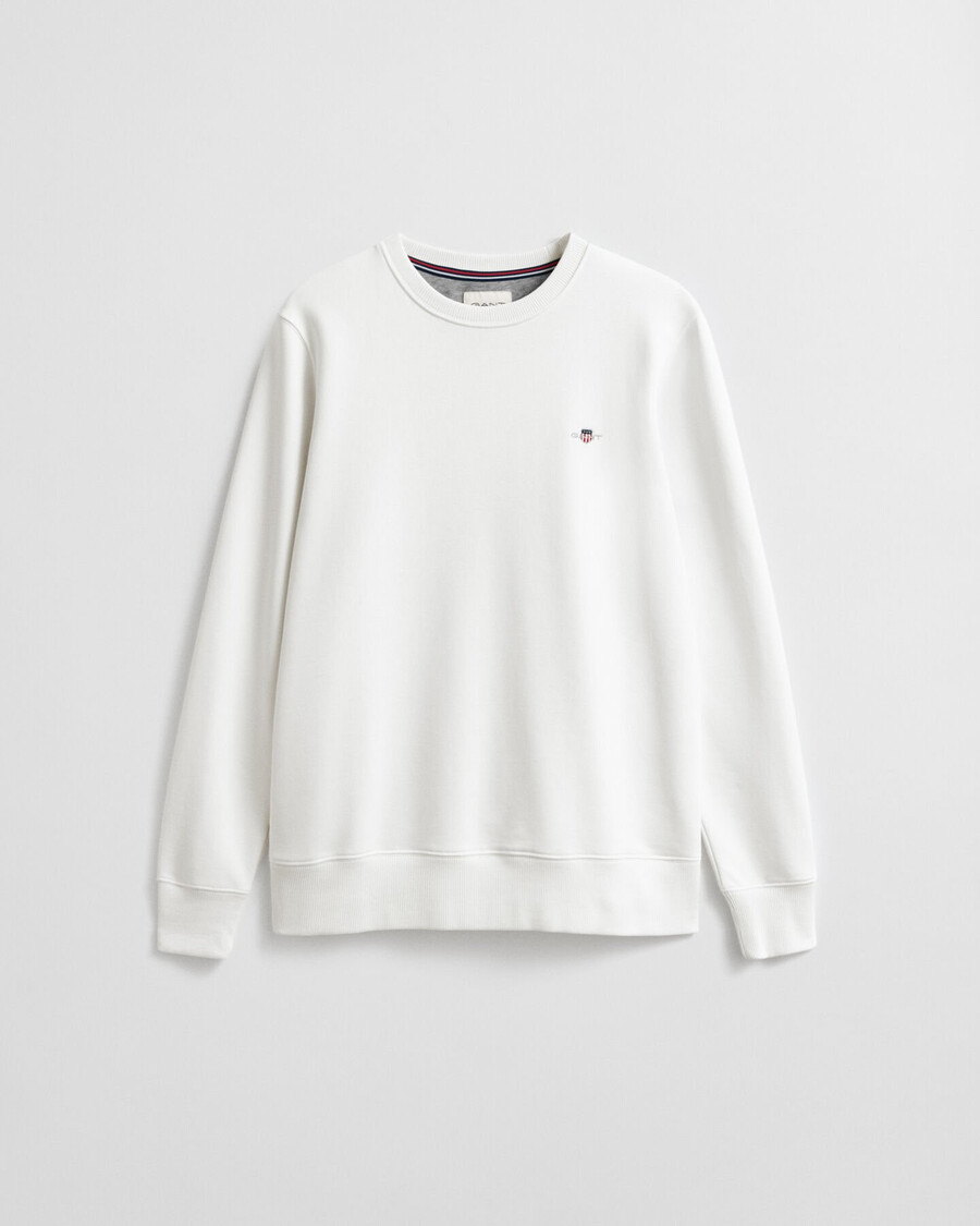moletom shield com gola redonda - cor creme