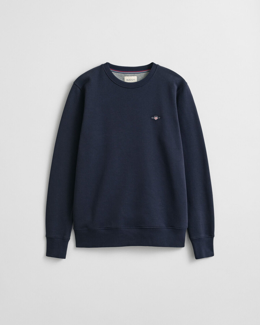 moletom shield com gola redonda - azul noite