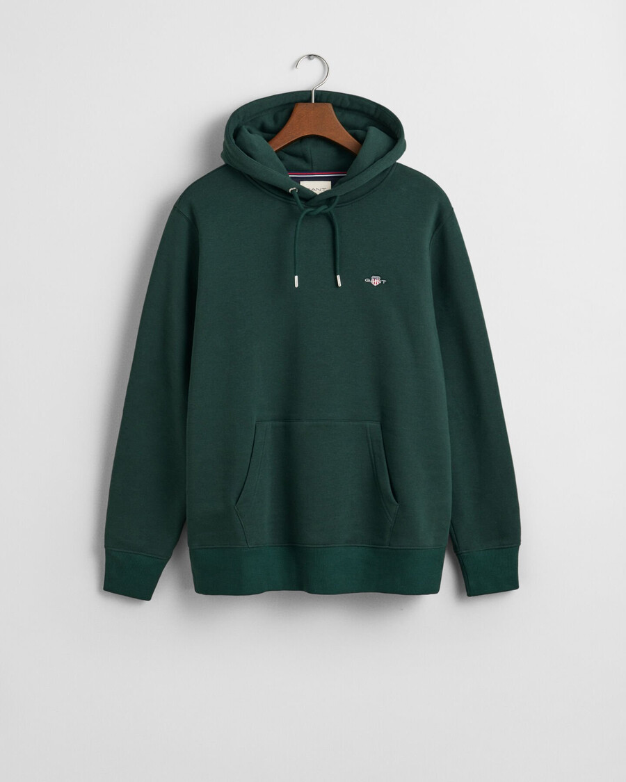 moletom com capuz shield - verde xadrez