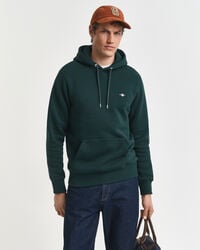 moletom com capuz shield - verde xadrez