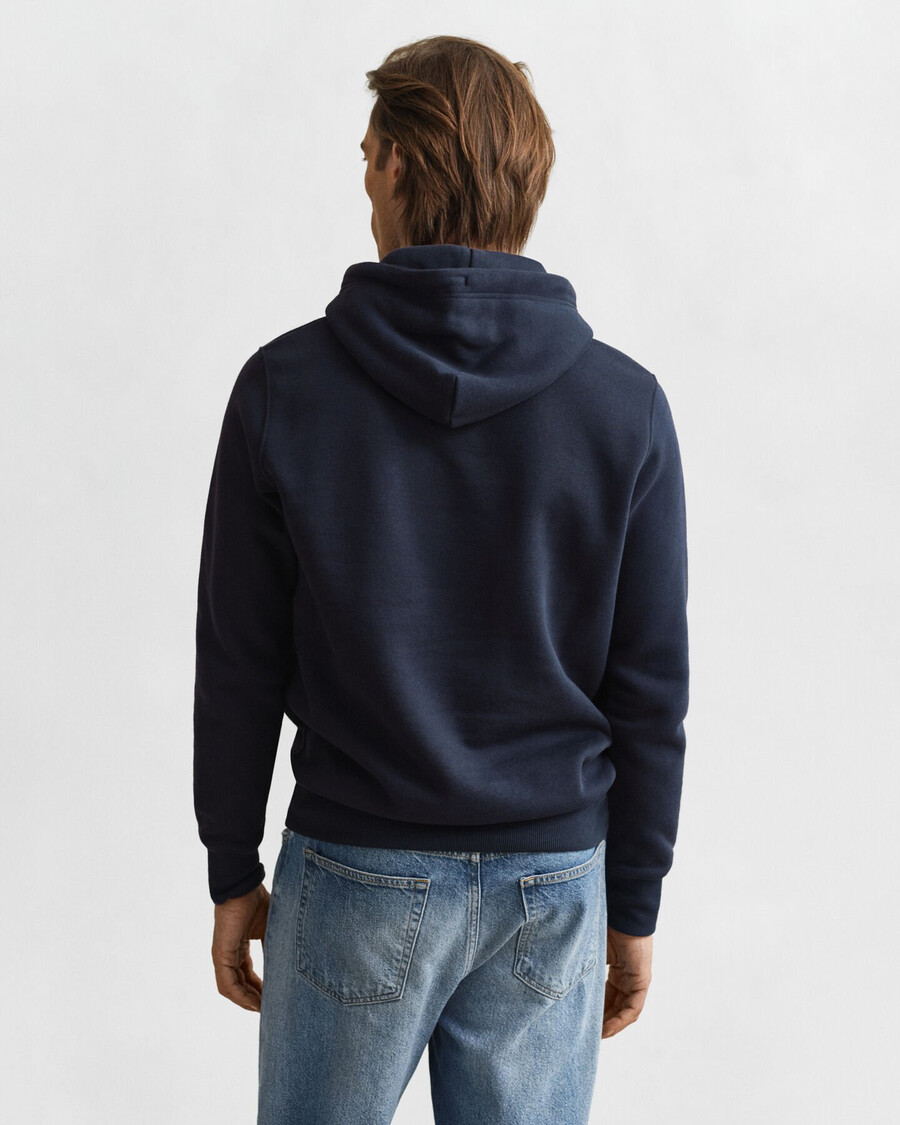moletom com capuz shield - azul noite