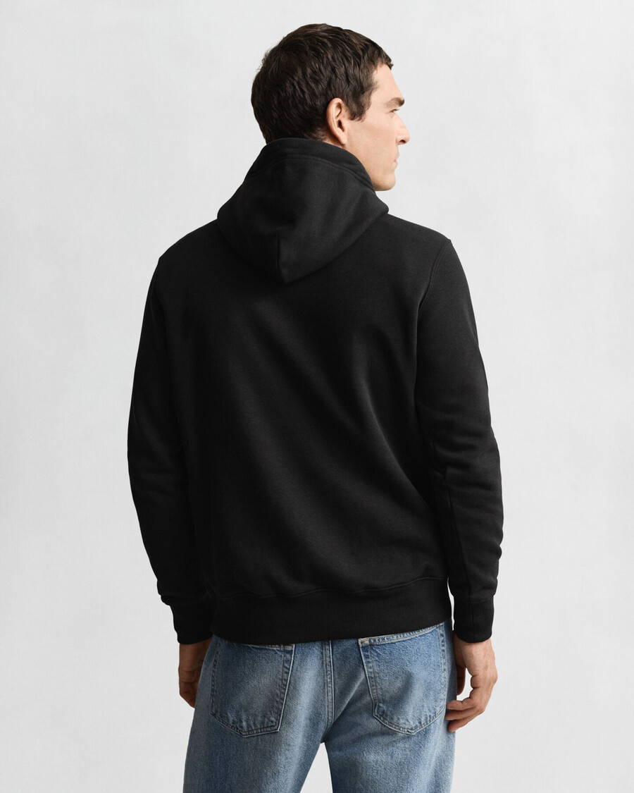 moletom com capuz shield - preto