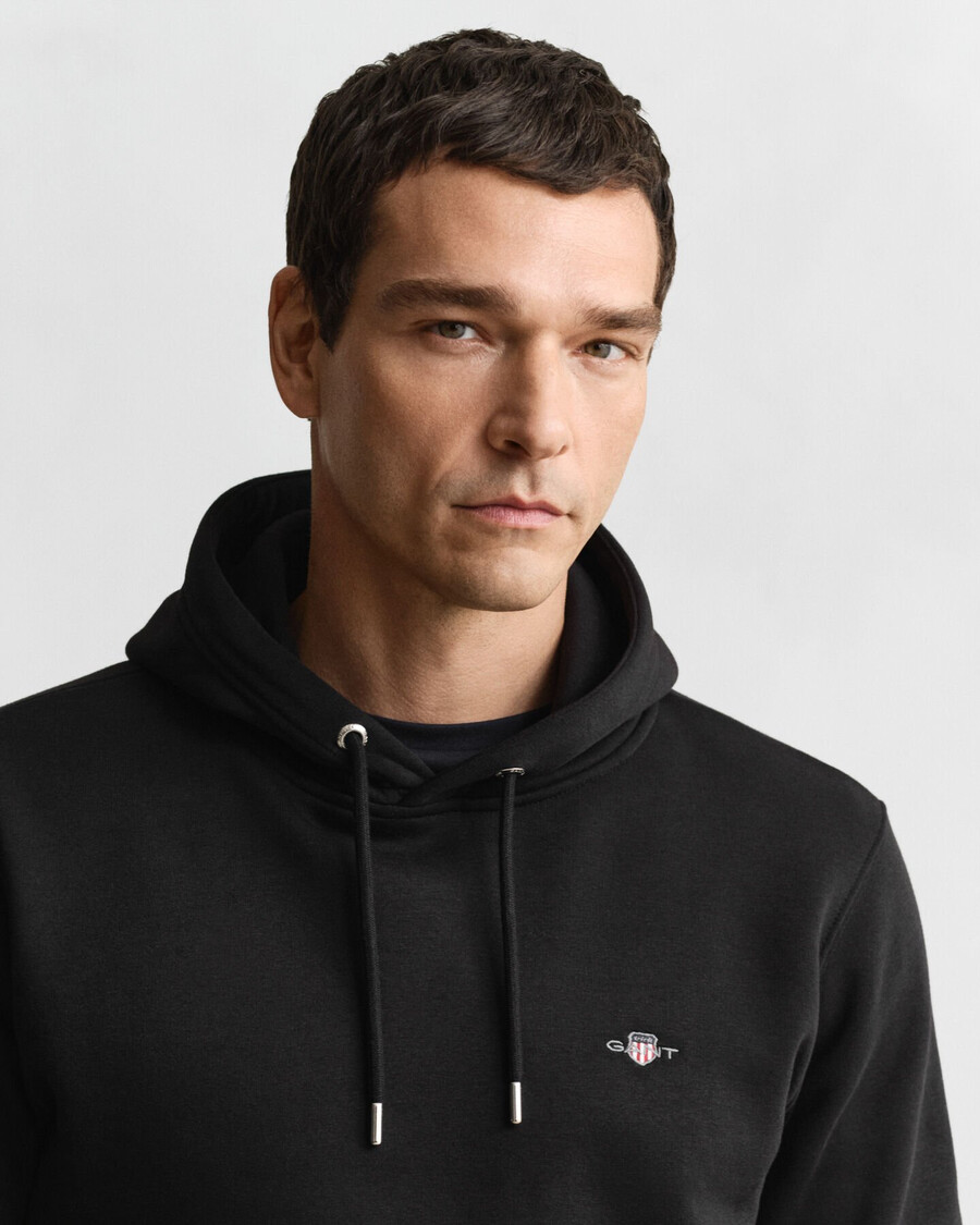 moletom com capuz shield - preto