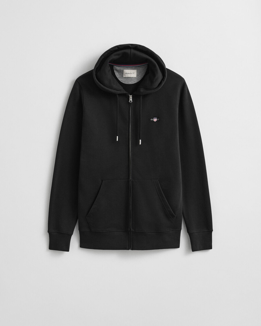 moletom com zíper shield - preto