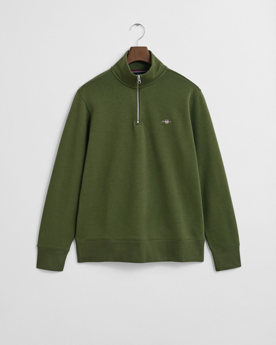 moletom shield com meio zíper - verde campestre