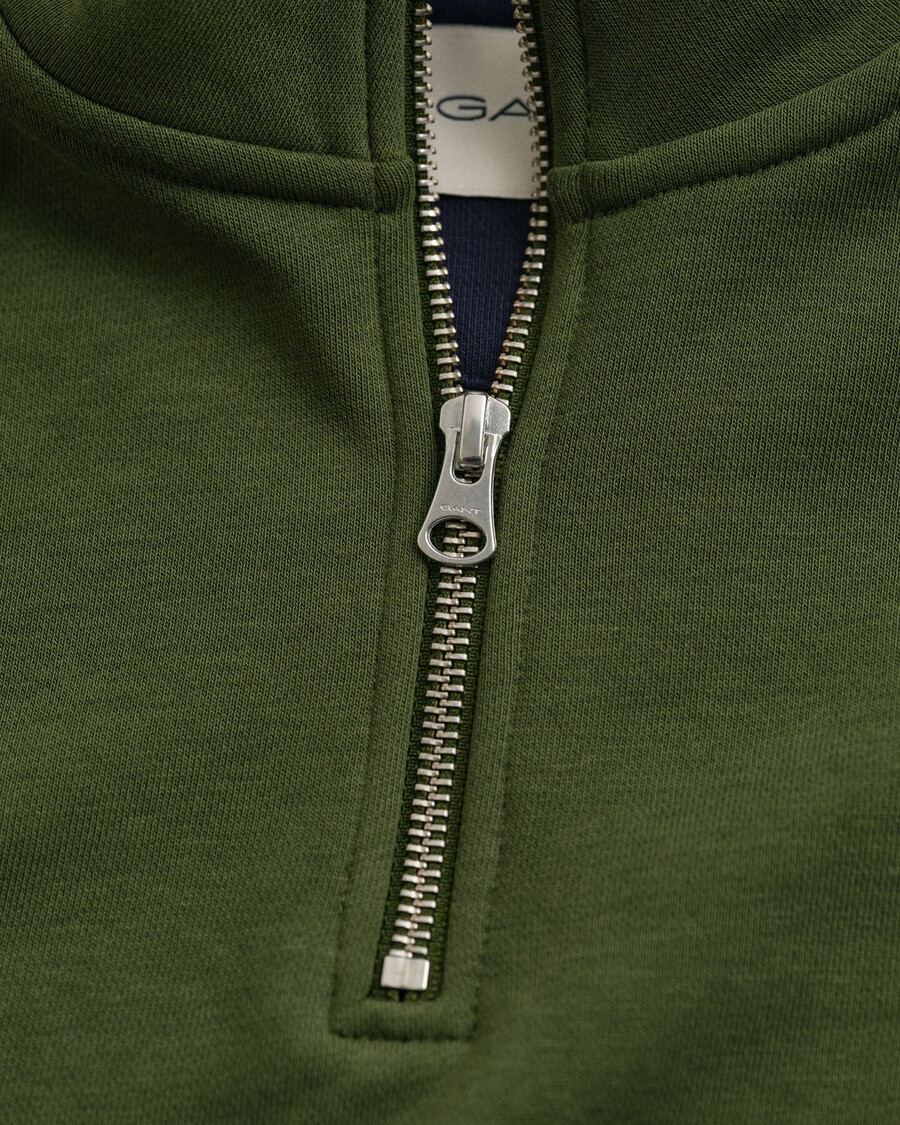 moletom shield com meio zíper - verde campestre