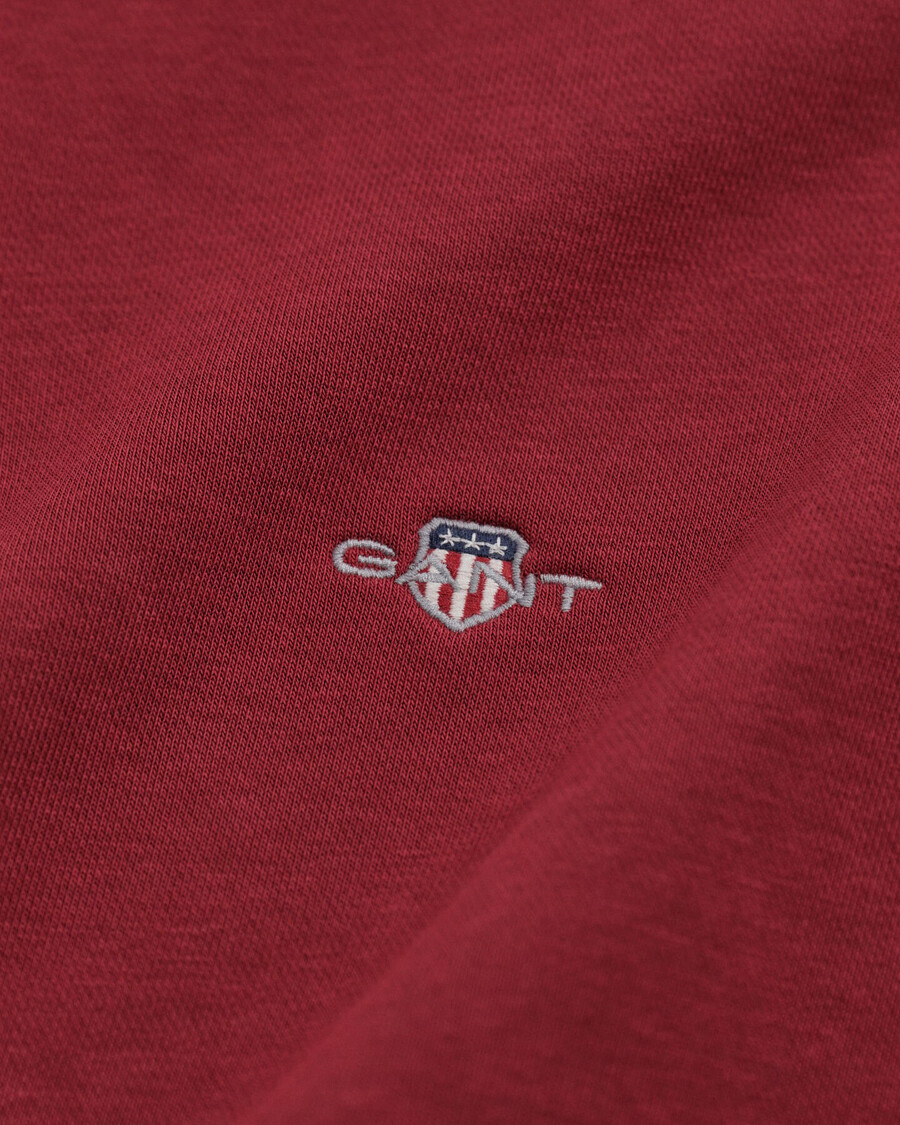 moletom shield com meio zíper - vermelho encorpado