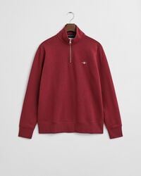 moletom shield com meio zíper - vermelho encorpado