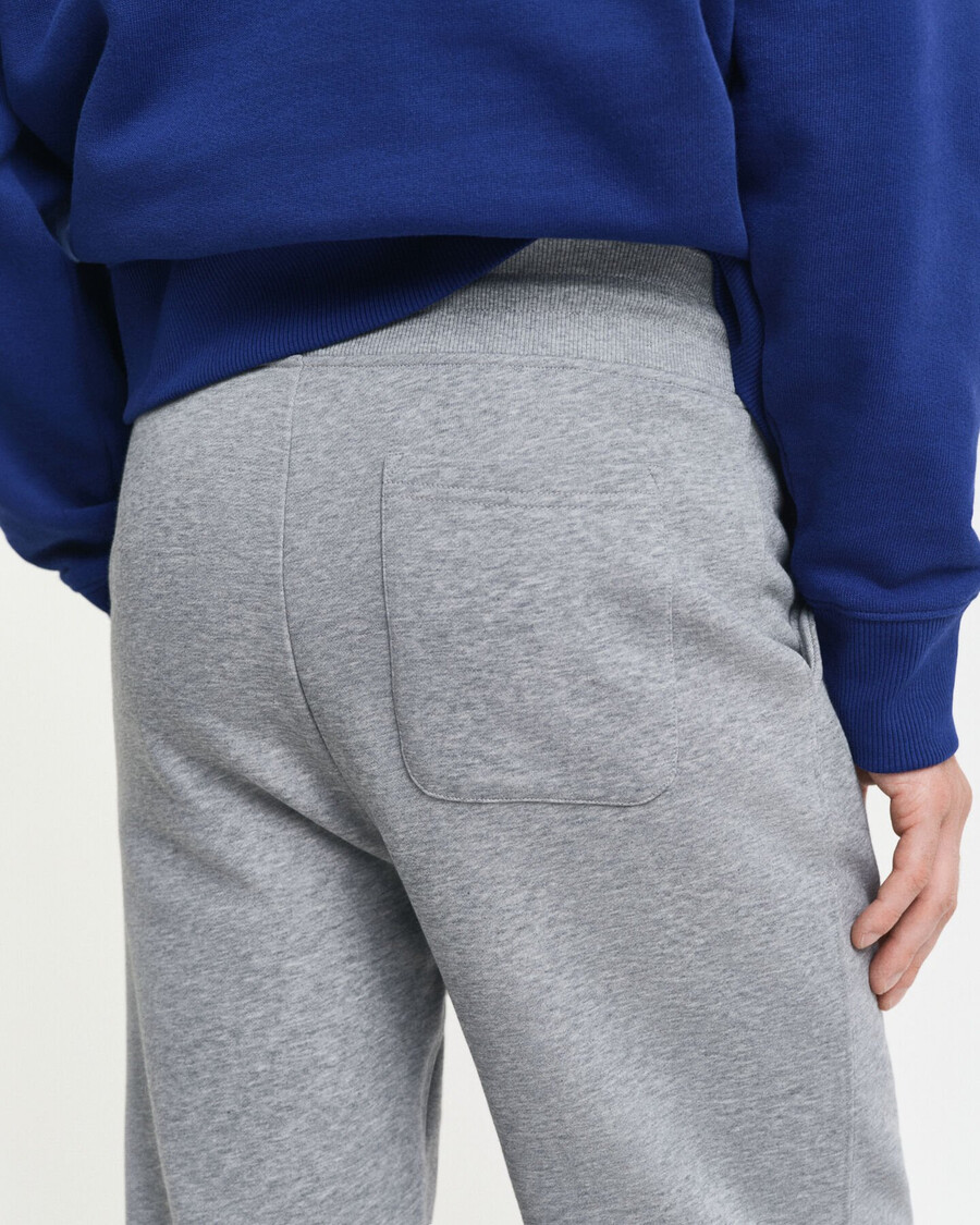 calça de moletom shield - cinza mesclado