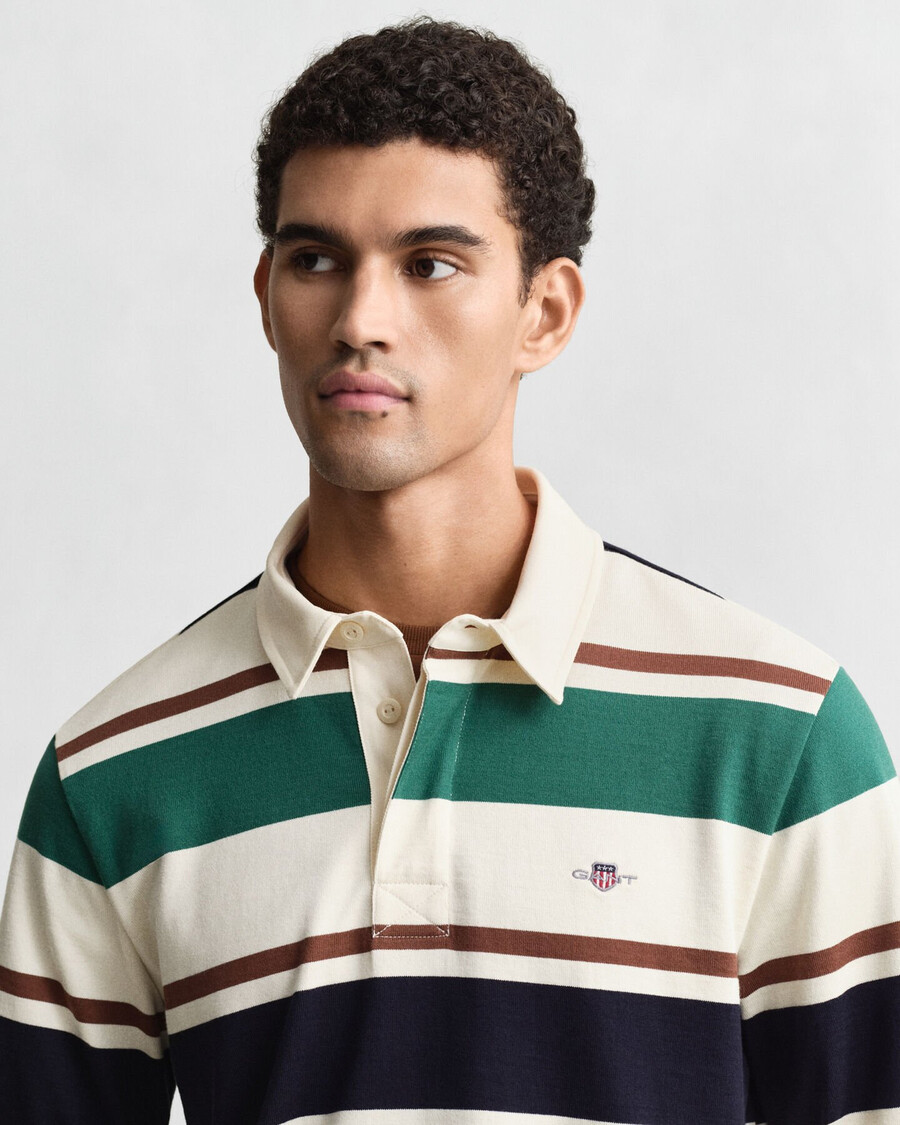 tapete listrado pesado - creme