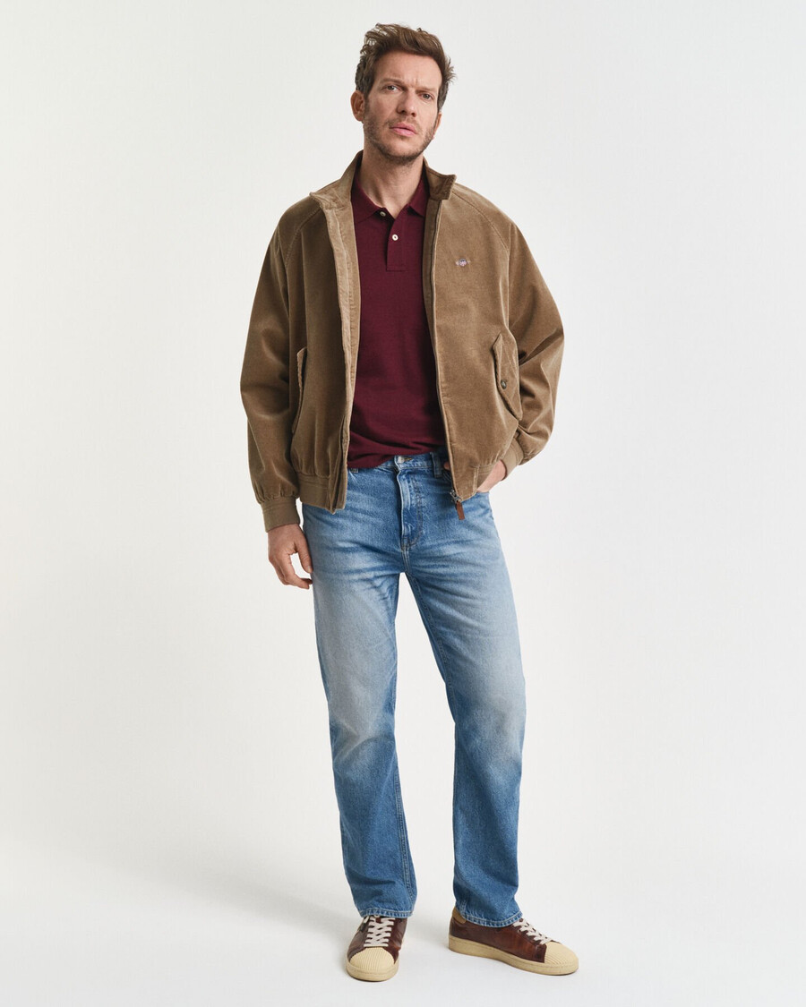 polo regular fit shield piqué - bordeaux melange