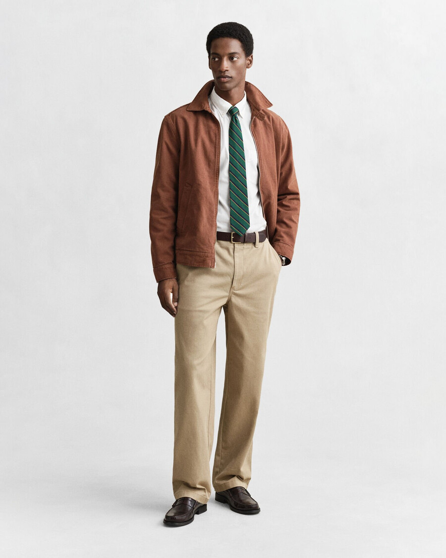 camisa clássica de popeline com corte regular - branca