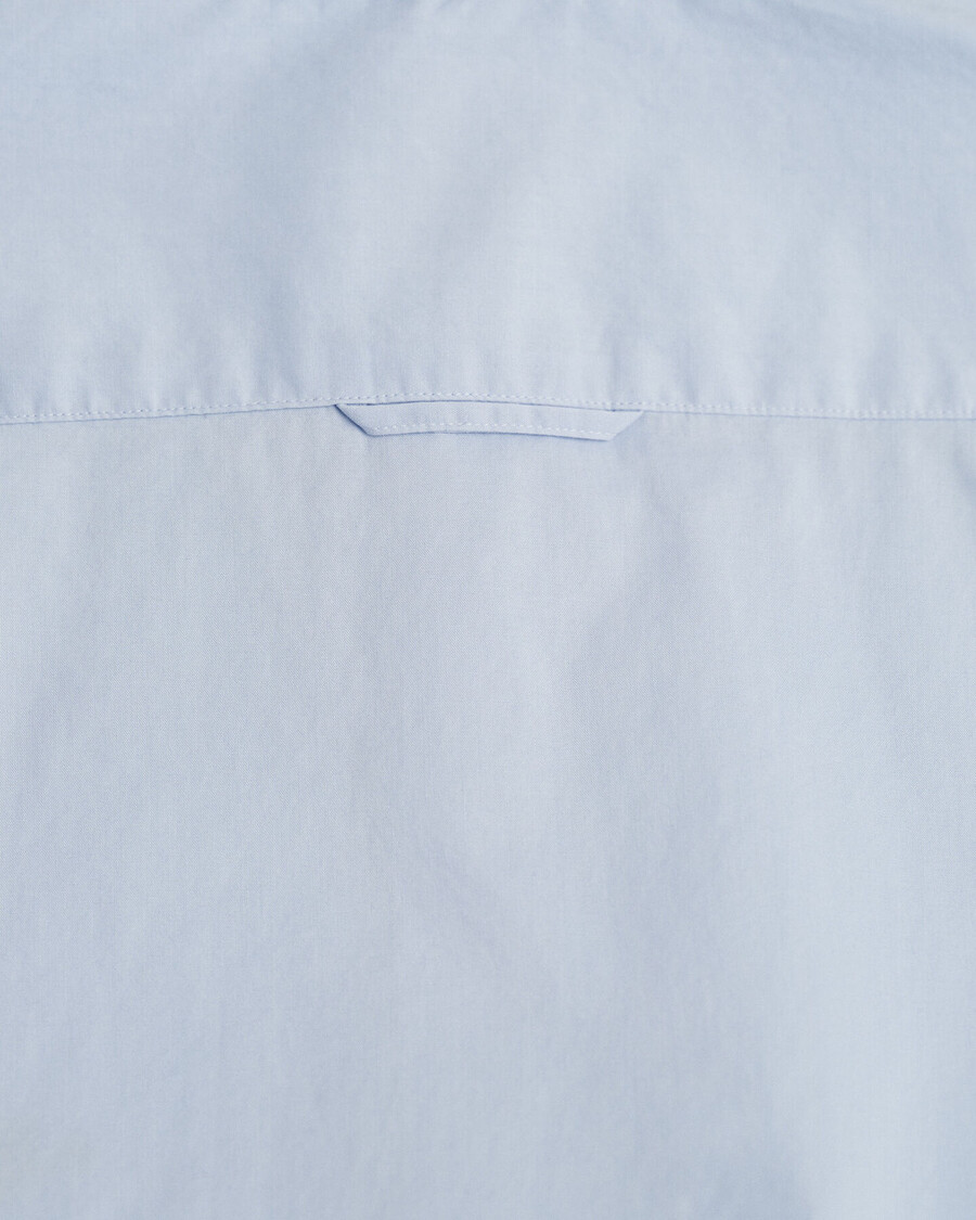 camisa clássica de popeline slim fit - azul claro