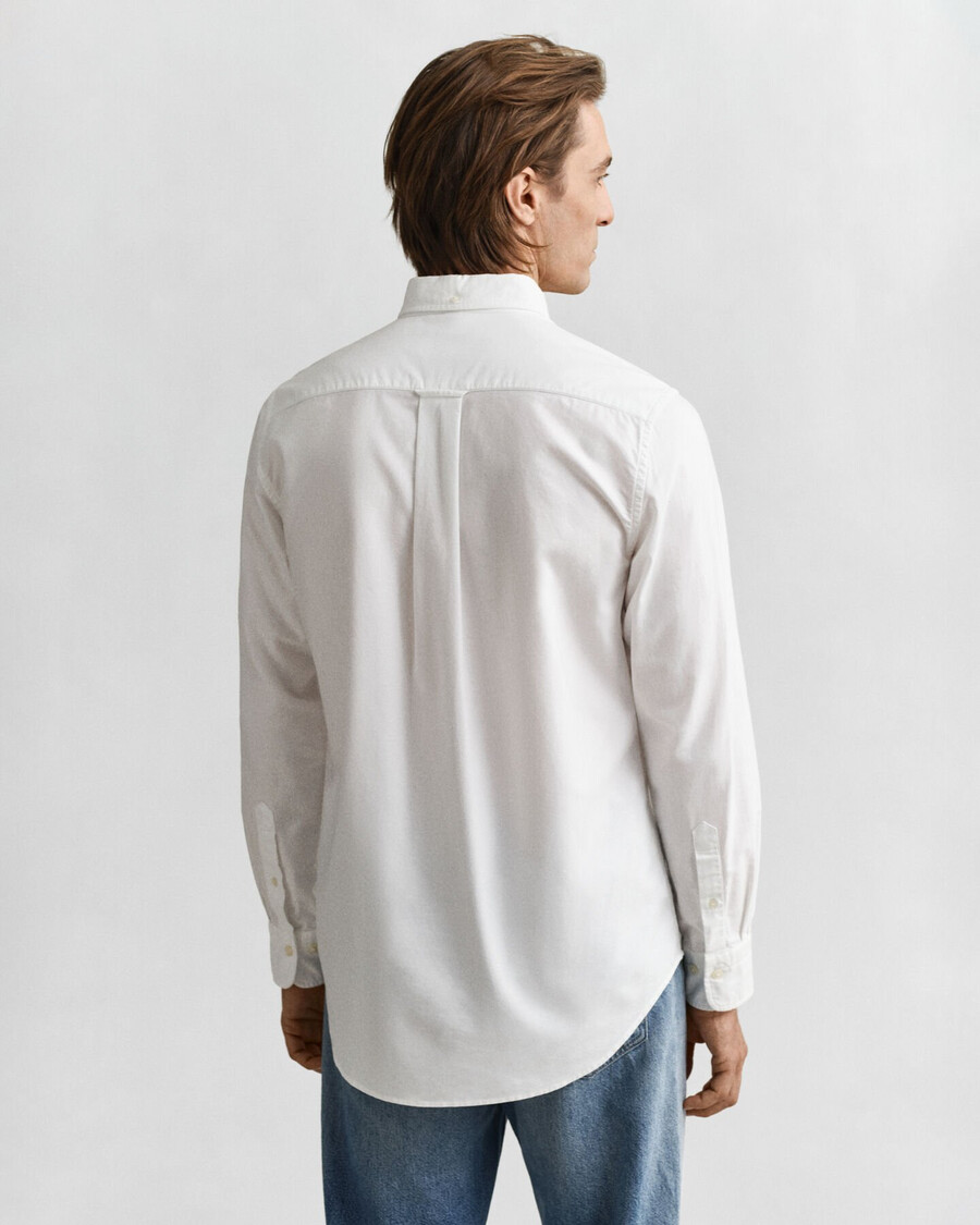 camisa oxford clássica de corte regular - branca