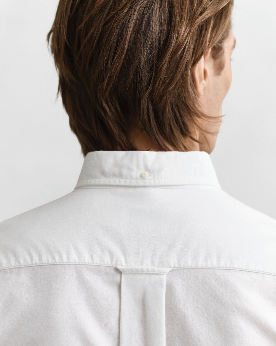 camisa oxford clássica de corte regular - branca