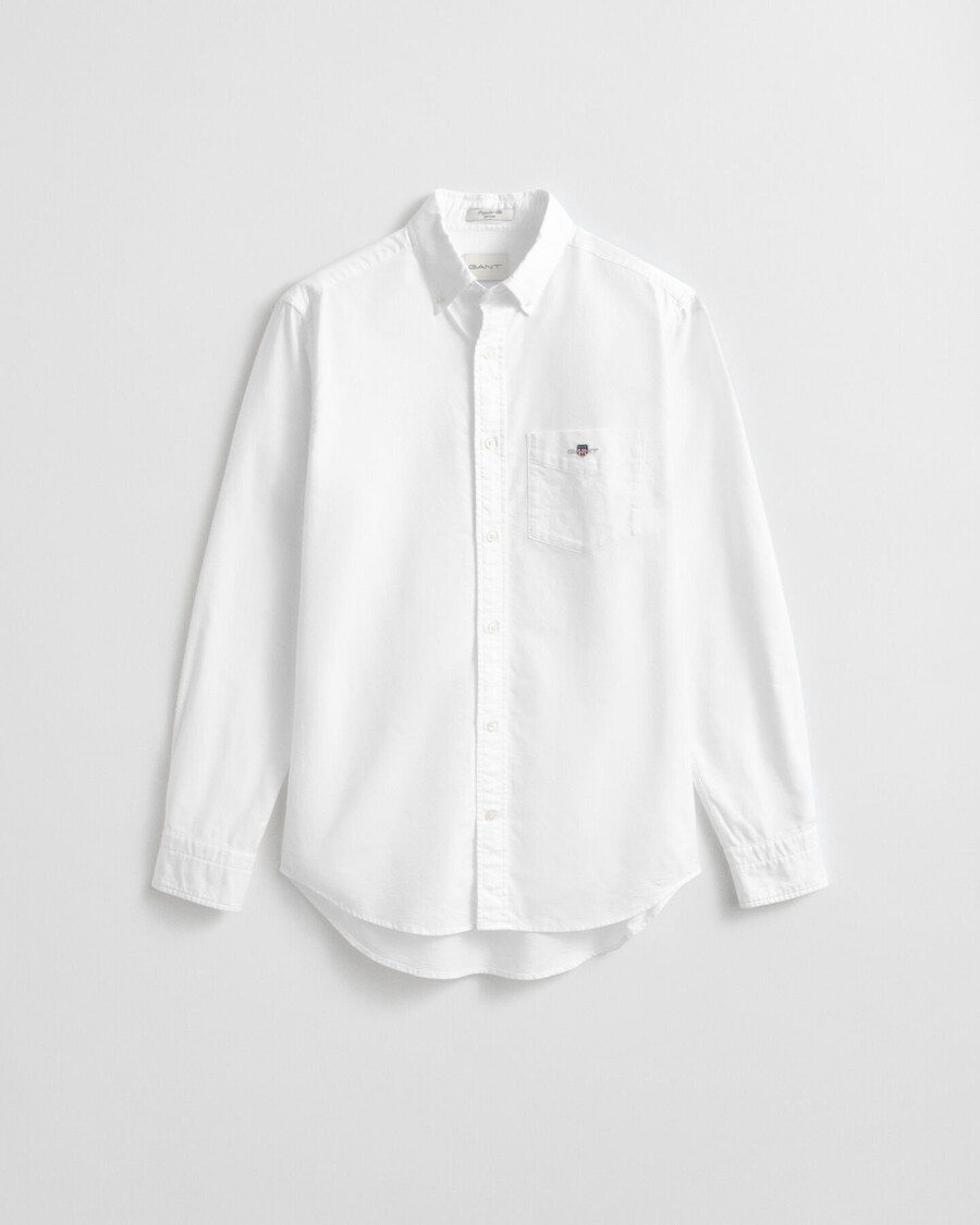 camisa oxford clássica de corte regular - branca