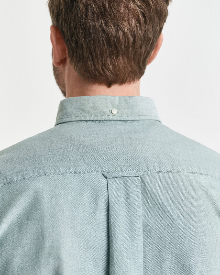 camisa oxford clássica de corte regular - verde floresta