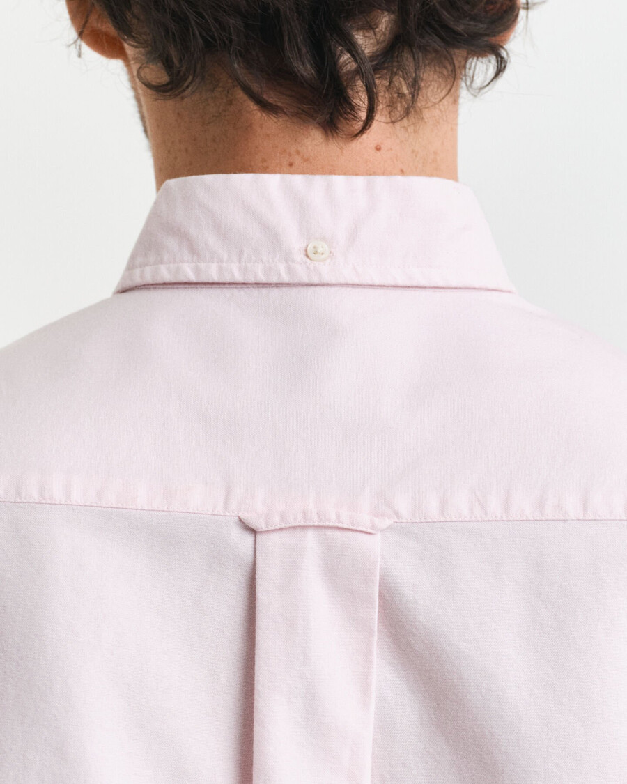 camisa oxford clássica de corte regular - rosa claro