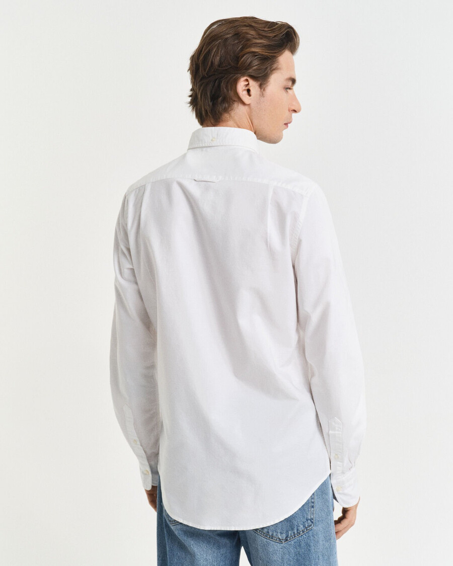 camisa oxford clássica slim fit - branca