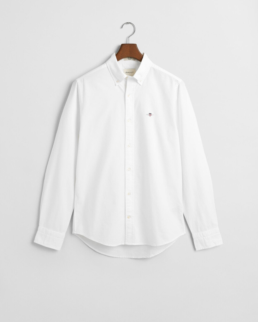 camisa oxford clássica slim fit - branca