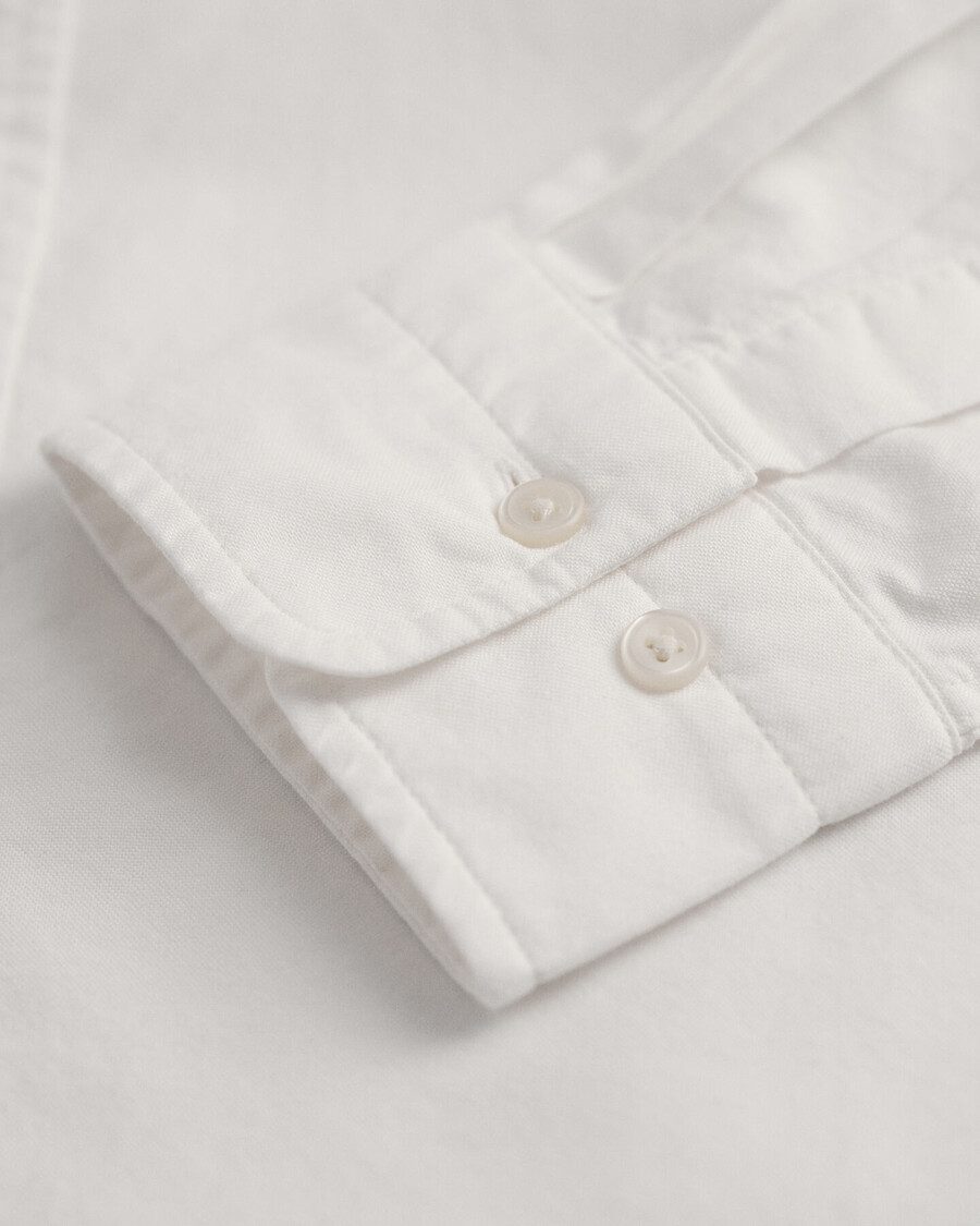 camisa oxford clássica slim fit - branca
