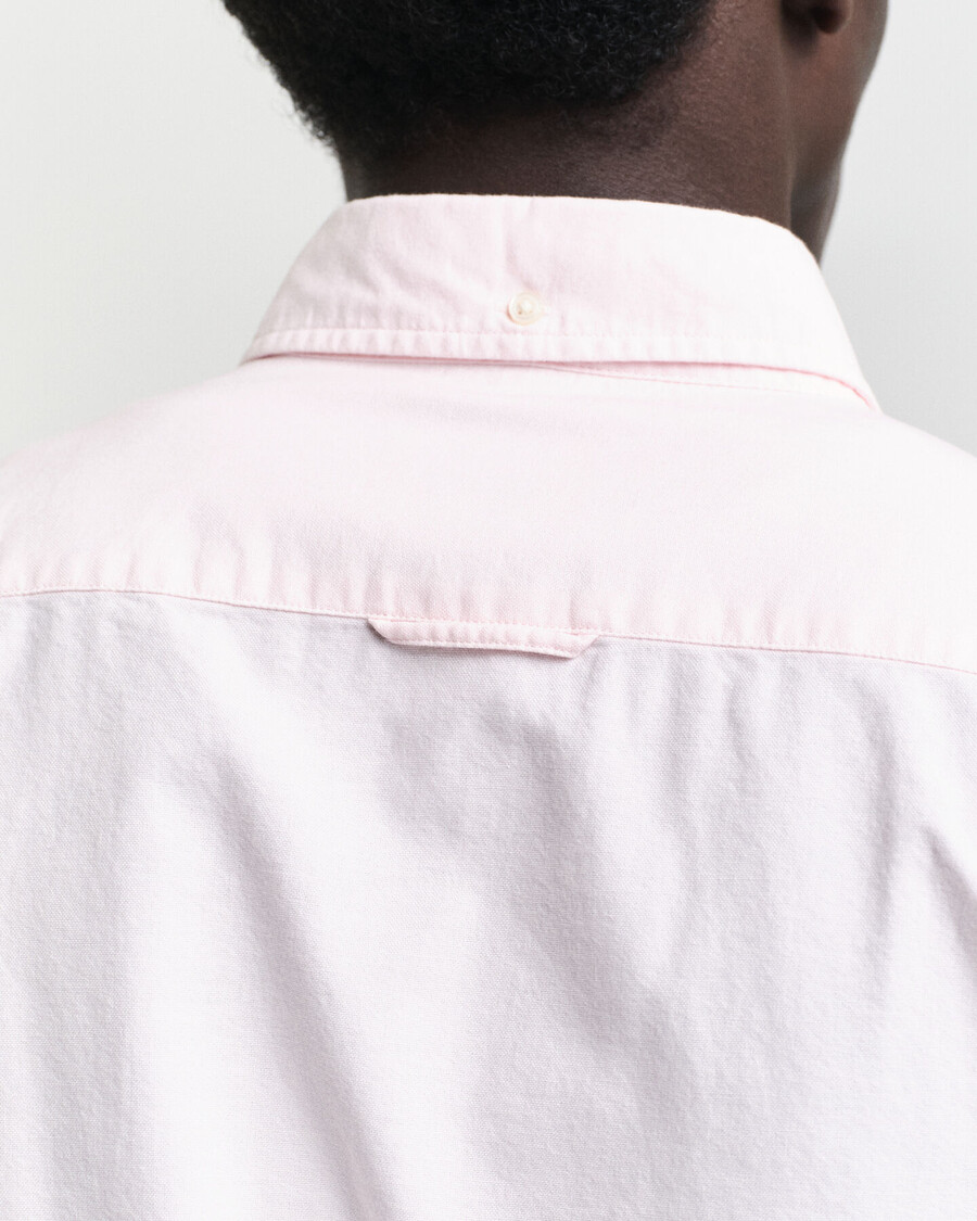camisa oxford clássica slim fit - rosa claro