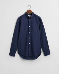 camisa oxford pinpoint de corte regular - azul marinho