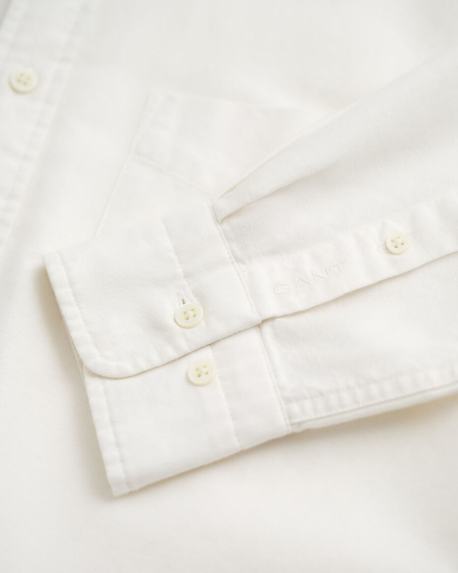 camisa oxford heritage relaxed fit - cor casca de ovo