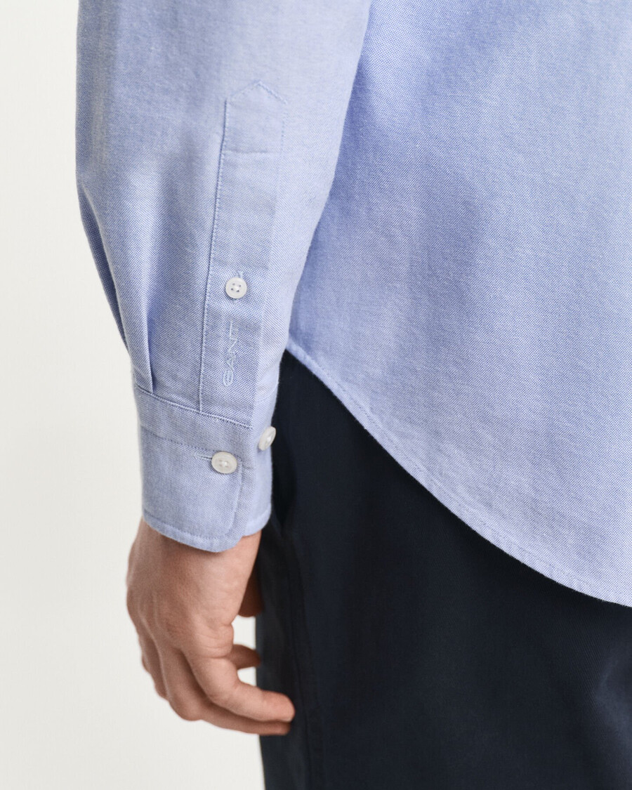 camisa oxford heritage relaxed fit - azul myosotis