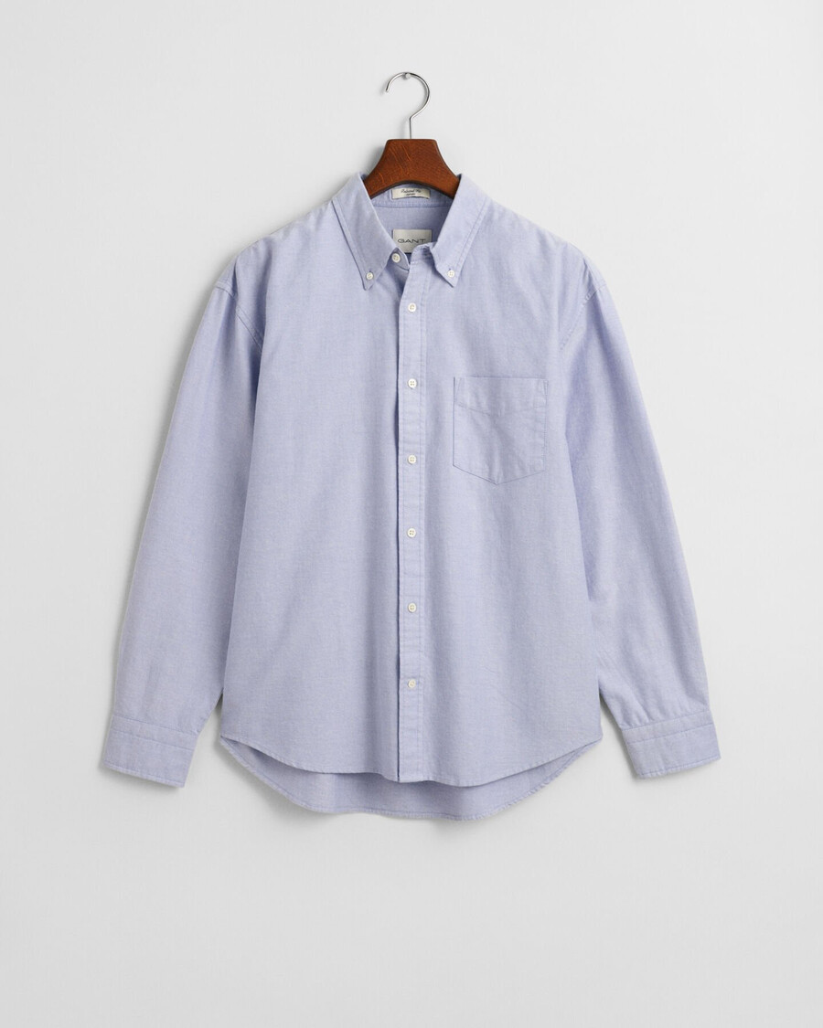 camisa oxford heritage relaxed fit - azul myosotis