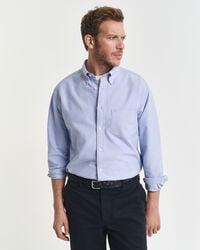 camisa oxford heritage relaxed fit - azul myosotis