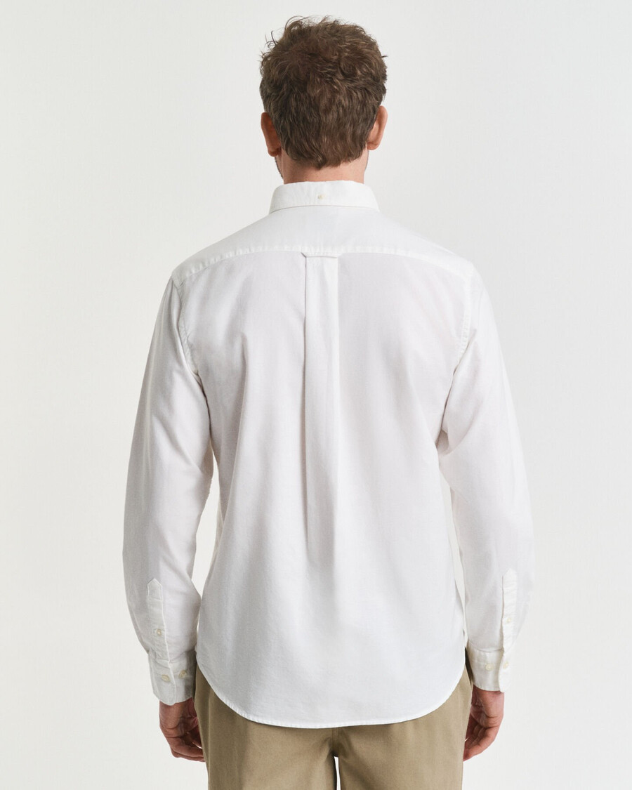 camisa oxford de corte regular - cor casca de ovo