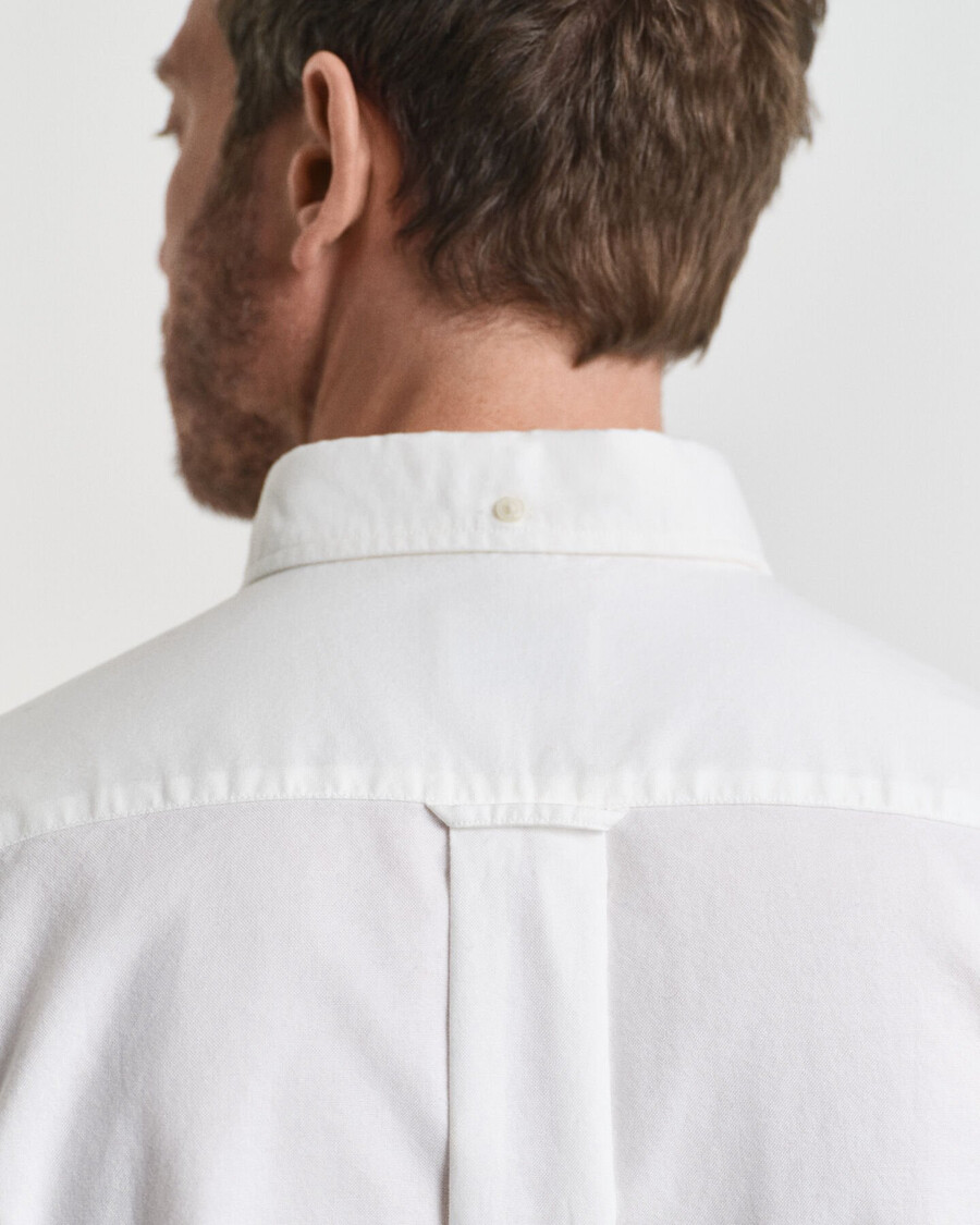 camisa oxford de corte regular - cor casca de ovo