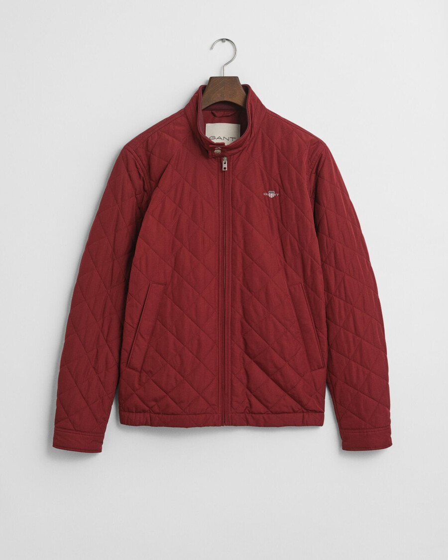 casaco corta-vento acolchoado - vermelho volumoso