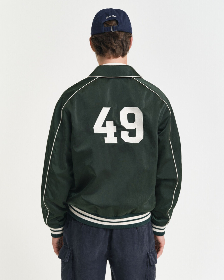 jaqueta varsity sport club - verde xadrez