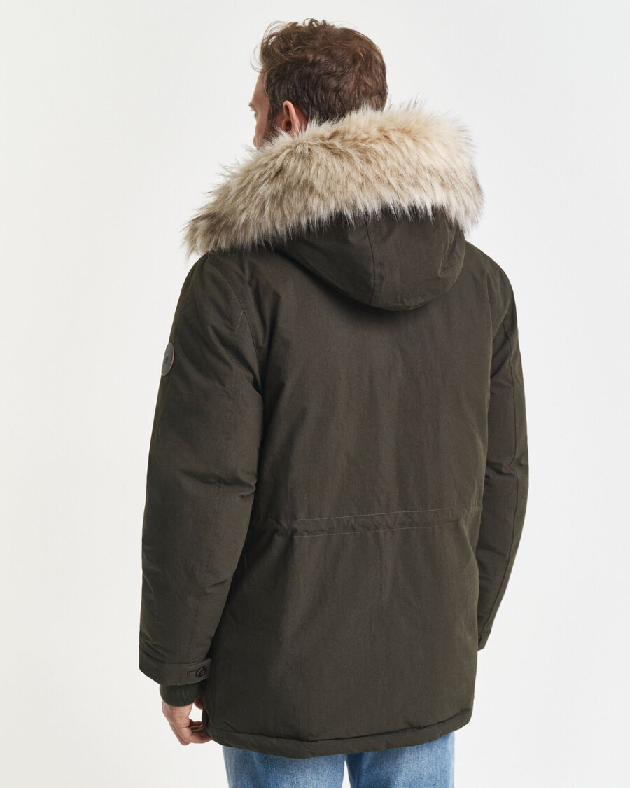 parka acolchoada - verde musgo escuro