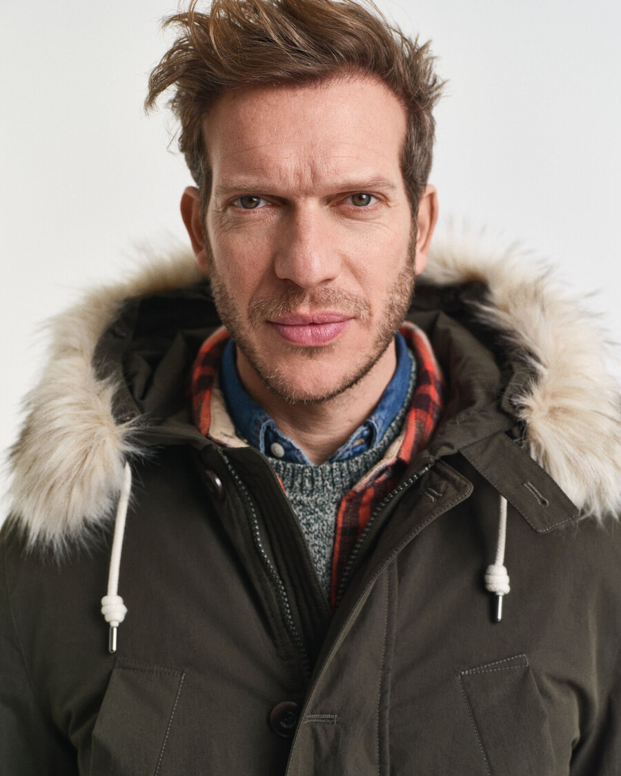 parka acolchoada - verde musgo escuro