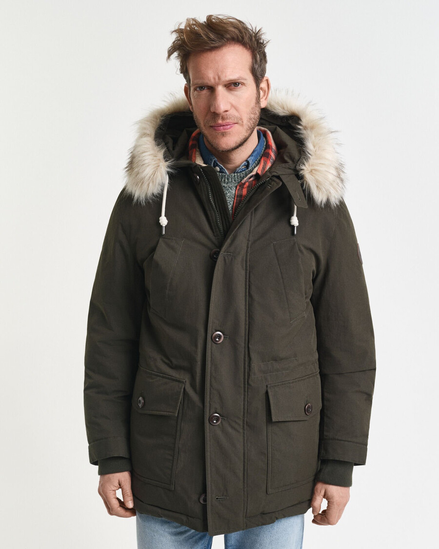parka acolchoada - verde musgo escuro
