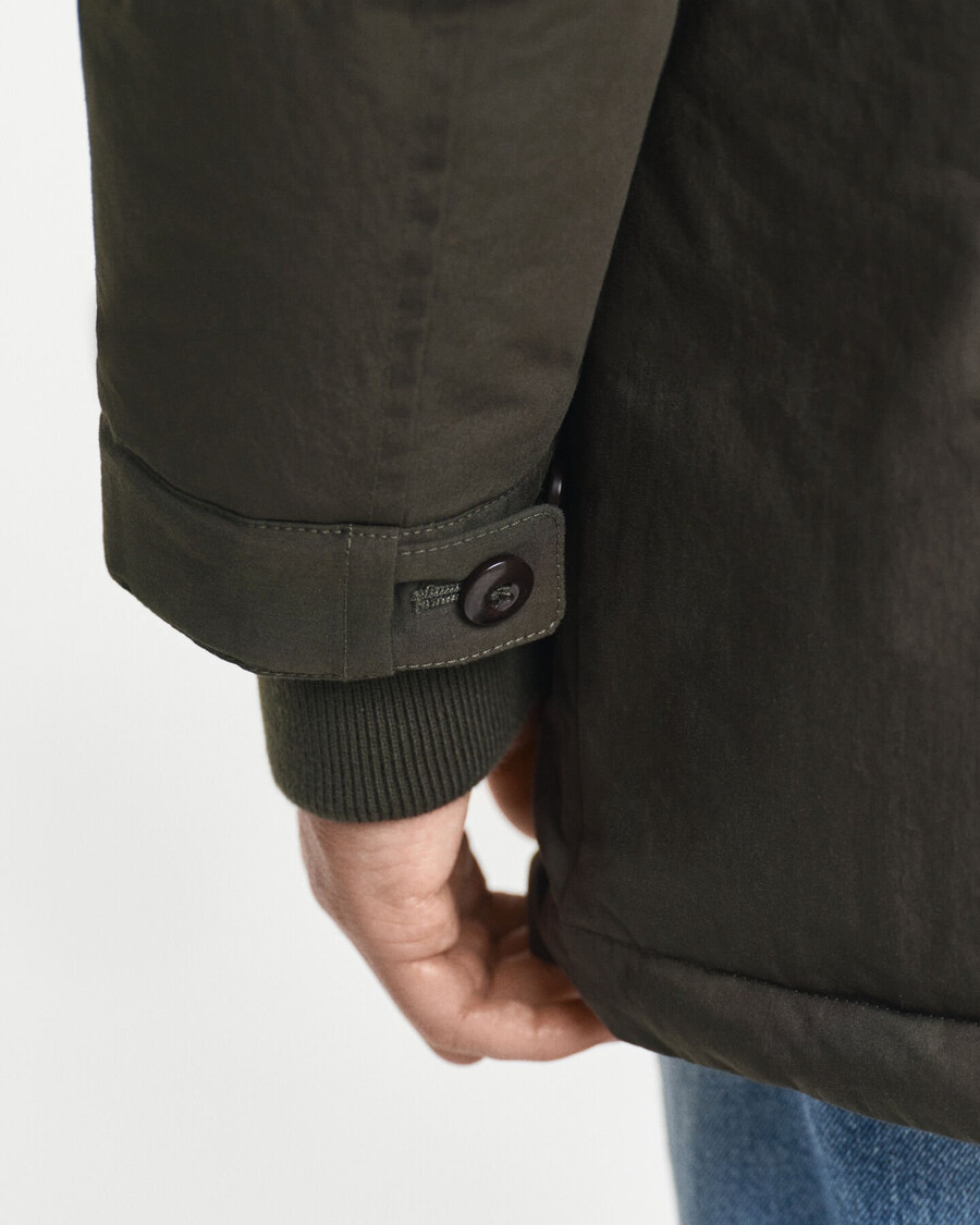 parka acolchoada - verde musgo escuro