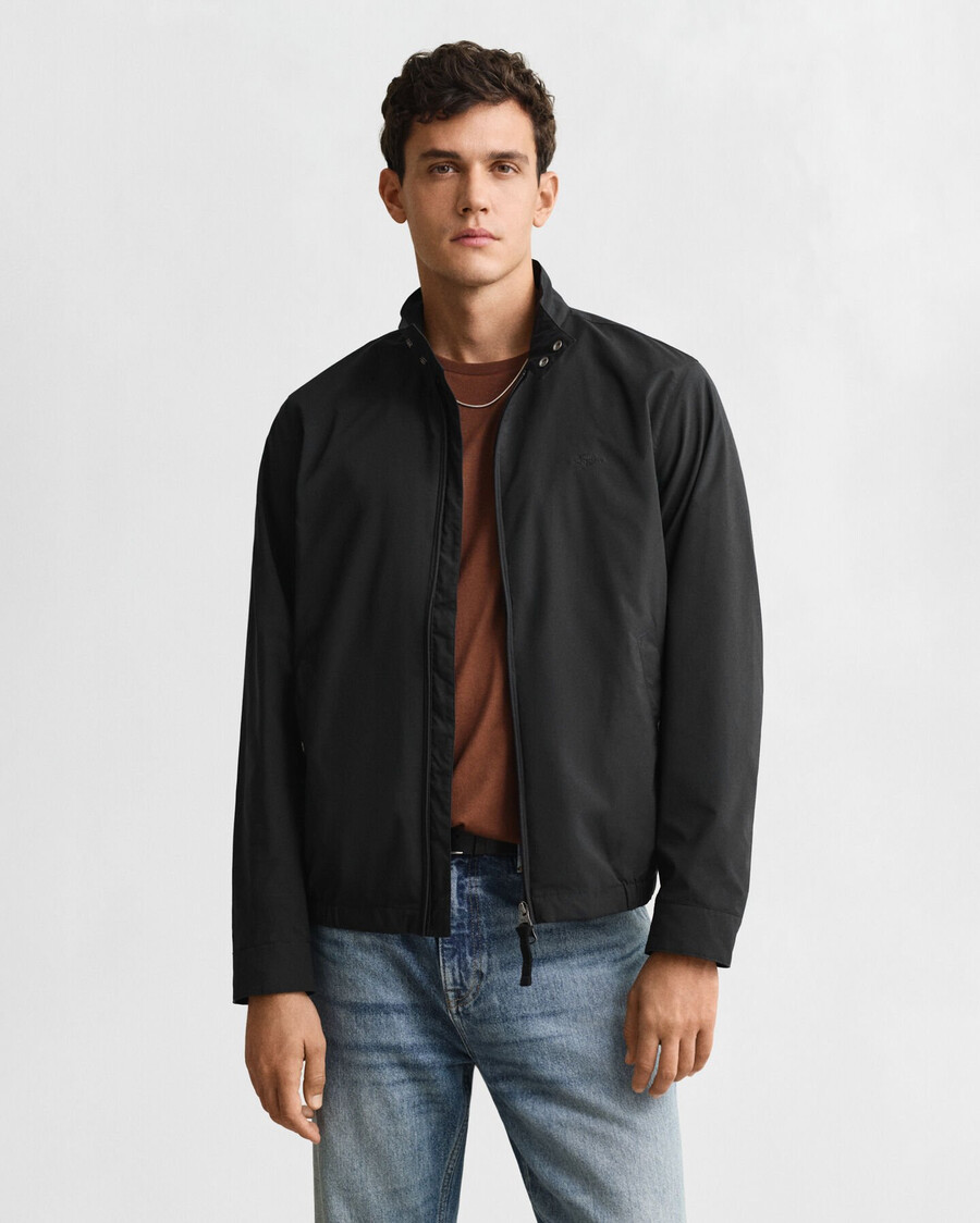 jaqueta harrington leve - preta