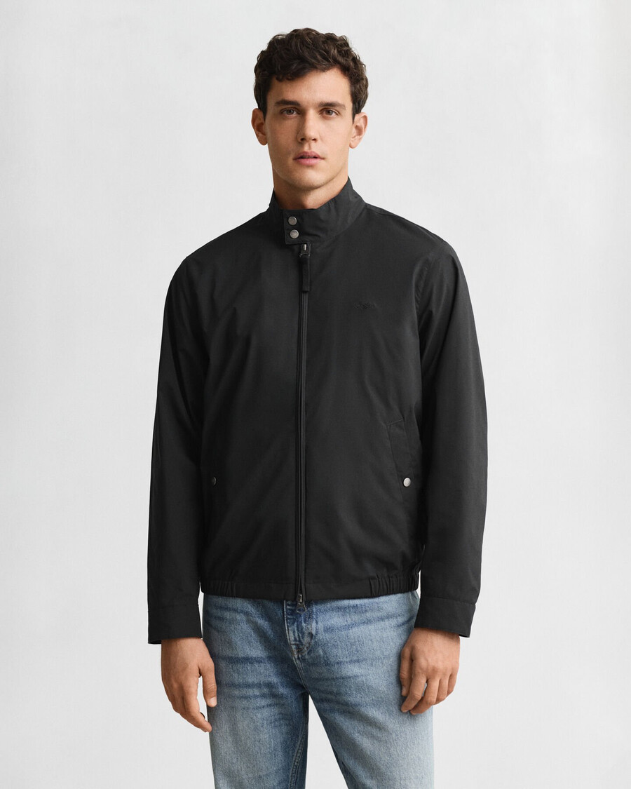 jaqueta harrington leve - preta