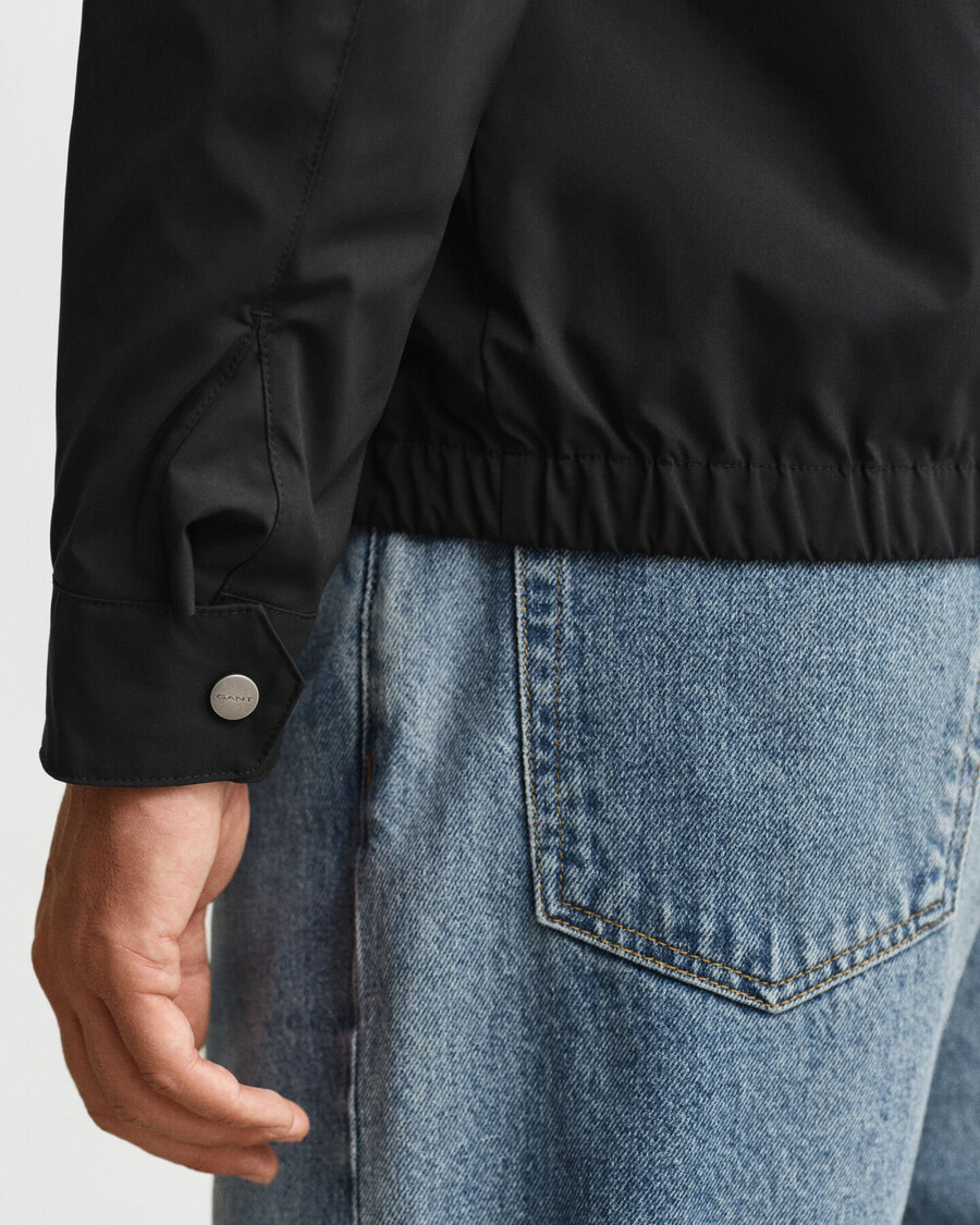 jaqueta harrington leve - preta