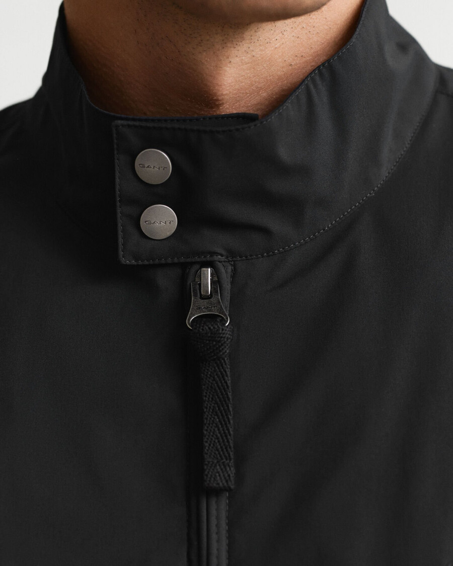 jaqueta harrington leve - preta