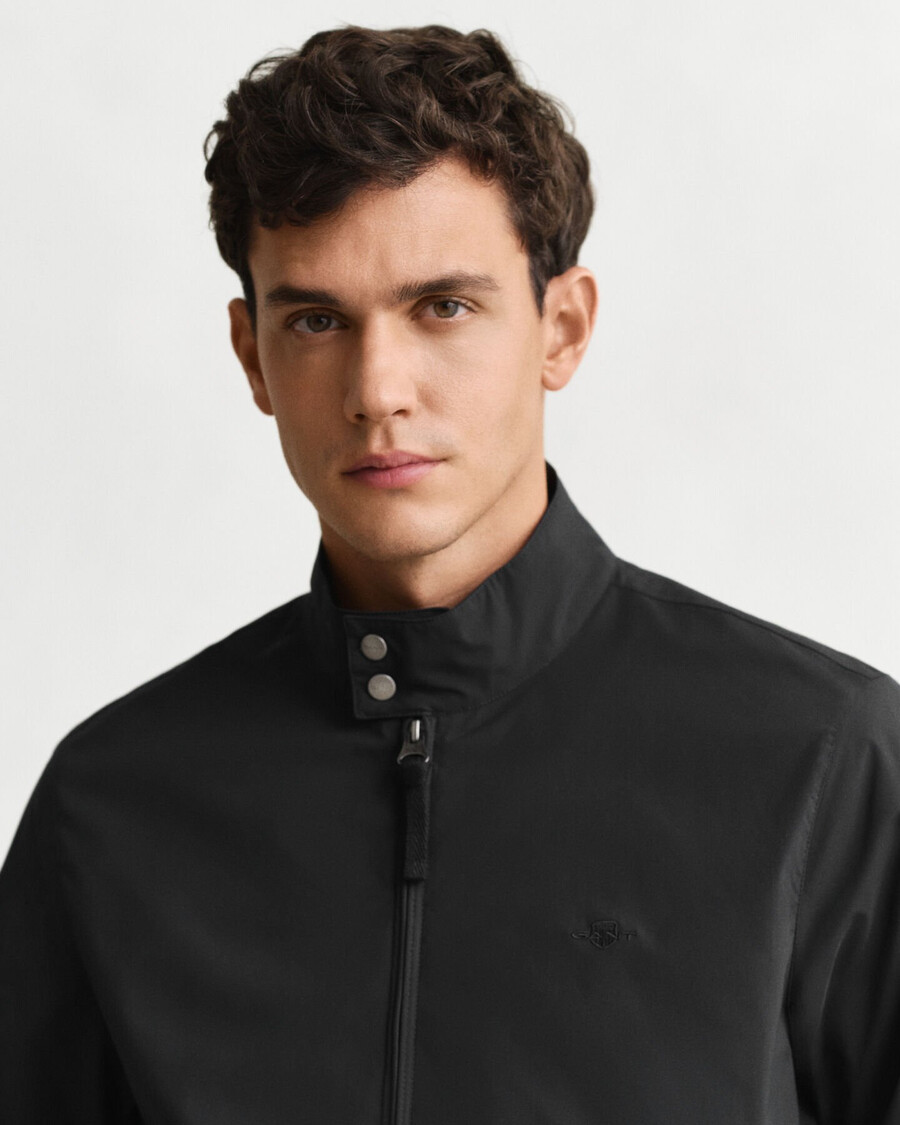 jaqueta harrington leve - preta