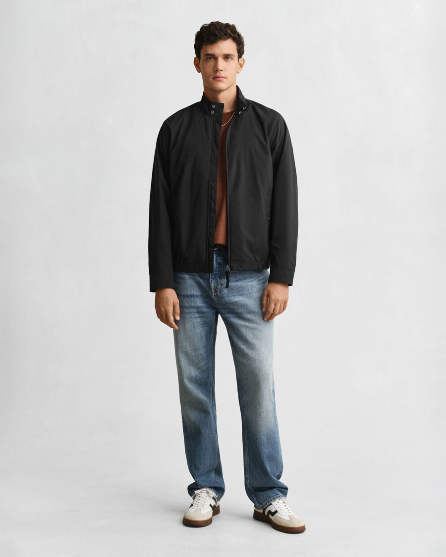 jaqueta harrington leve - preta