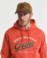 gorro xadrez de lã - manteiga de amendoim