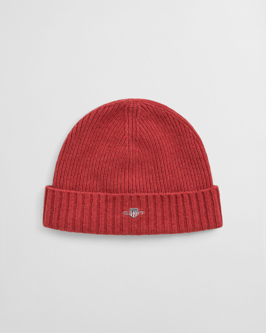 gorro de lã shield - cor ferrugem moderna
